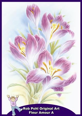 Rob Pohl Original Art Fleur Amour A