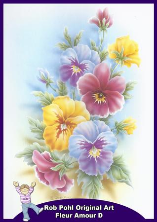 Rob Pohl Original Art Fleur Amour D