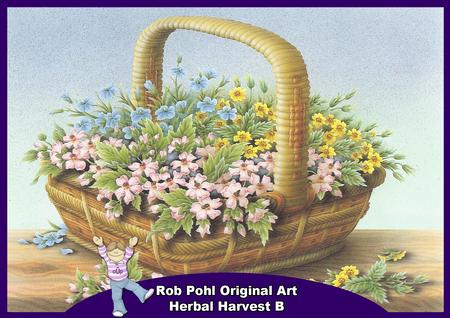 Rob Pohl Original Art Herbal Harvest B