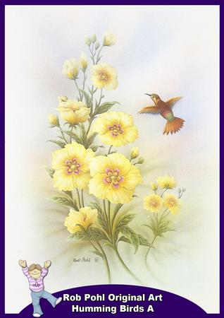 Rob Pohl Original Art Humming Birds A