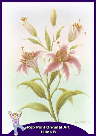 Rob Pohl Original Art Lilies B