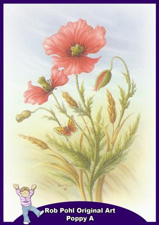 Rob Pohl Original Art Poppy A