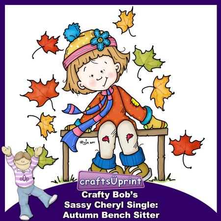 Crafty Bob's Sassy Cheryl Single: Autumn Bench Sitter