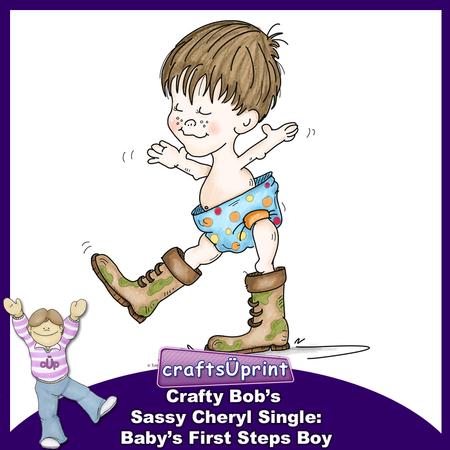 Crafty Bob's Sassy Cheryl Single: Baby's First Steps Boy