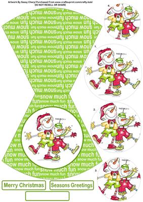 Snow Much Fun Christmas Wobble Card