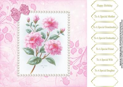 Garden Favourites 8x8 Female Birthday Card