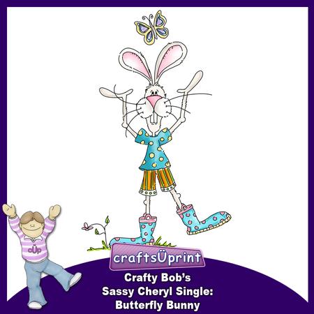 Crafty Bob's Sassy Cheryl Single: Butterfly Bunny