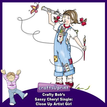 Crafty Bob's Sassy Cheryl Single: Close Up Artist Girl