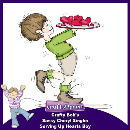 Crafty Bob's Sassy Cheryl Single: Serving Up Hearts Boy