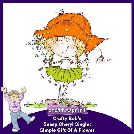Crafty Bob's Sassy Cheryl Single: Simple Gift of a Flower