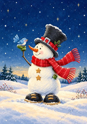 A Little Birdie Told Me It's Christmas Card Front