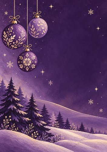 Christmas Tree Silhouette Scene