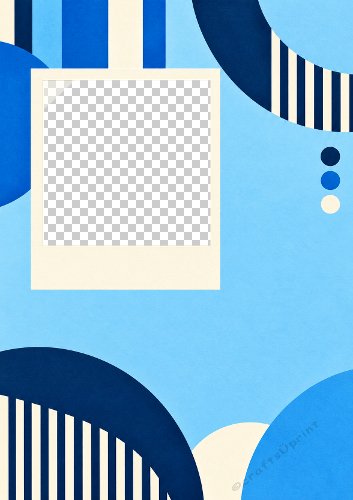 Polaroid Aperture Card Front Blue