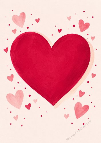 Grunge Heart Romantic Card Front