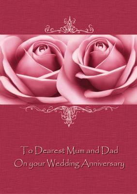 Pink Roses Card Front