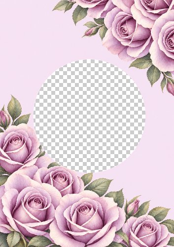Purple Roses Background