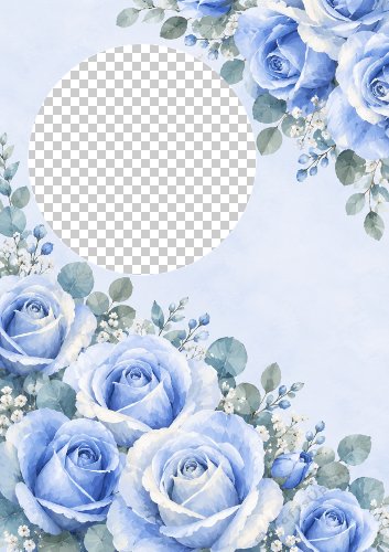 Blue Roses Background
