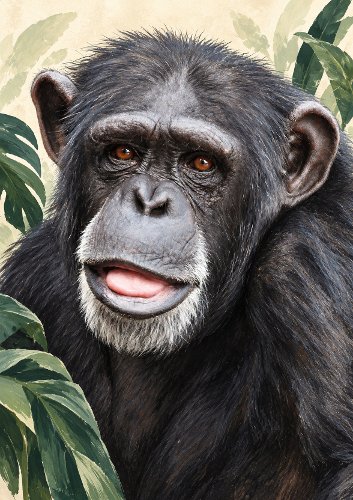 Cheeky Monkey Humorous Card Front