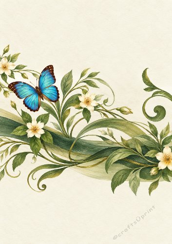 Butterfly Arrangement Thank You Card Front