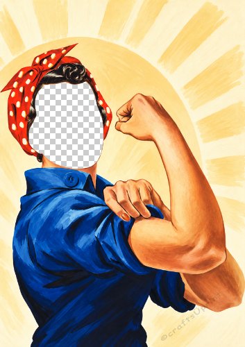 We Can Do It Strong Woman Card Front