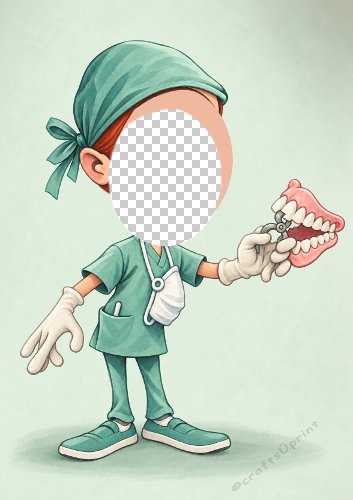 Humorous Dentist Aperture Card Front
