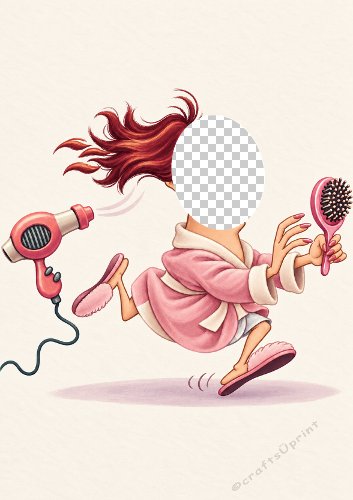 Bad Hair Day Humorous Aperture Card Front