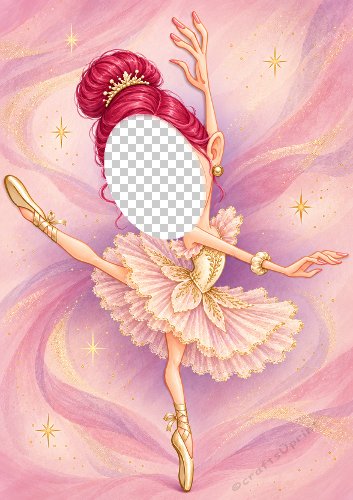 Birthday Ballerina Aperture Card
