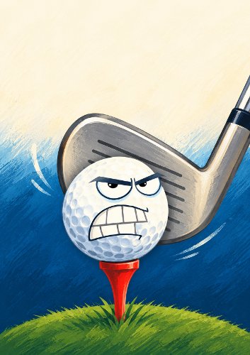 Tee'd Off Humourous Golf Card Front