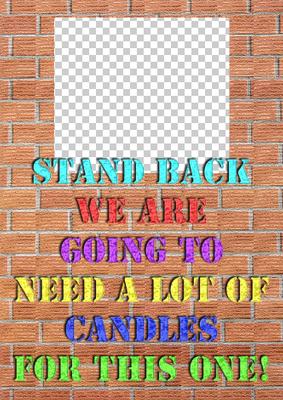 Stand Back Humorous Aperture Birthday Card