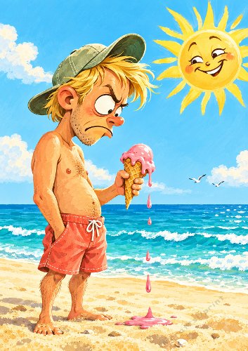 British Weather Humorous Card Front