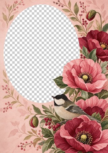 Floral Aperture Photo Card
