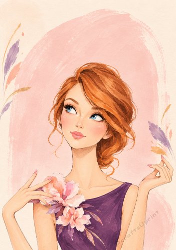 Pretty Girl Card Front