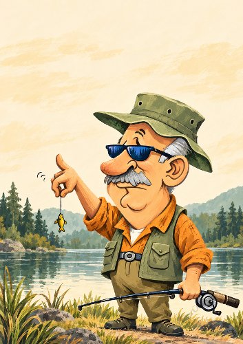 Fishing Male Humorous Card