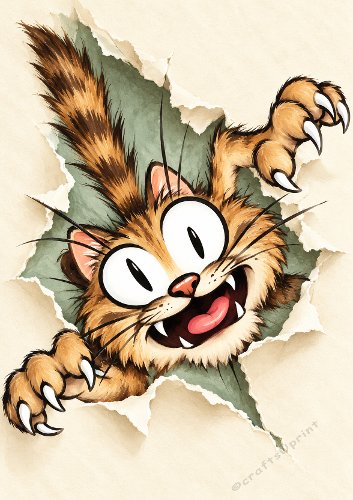Stressed? Humorous Cat Card
