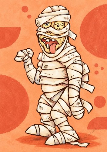 Humorous Mummy Get Well Soon Card