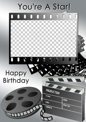 Movie Star Photo Card