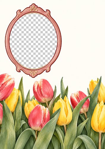 Tulip Frame Photo Card