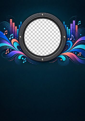 Music Speaker Aperture Photo Card