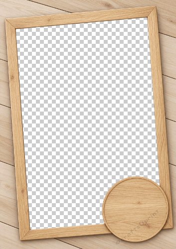 Wooden Frame Photo Card