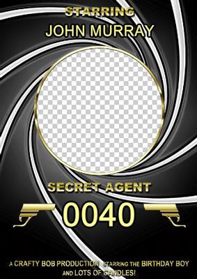 Spoof Secret Agent Photo Card