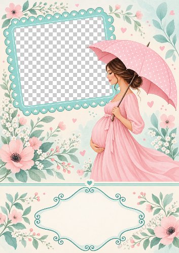 Pregnancy Aperture Photo Card