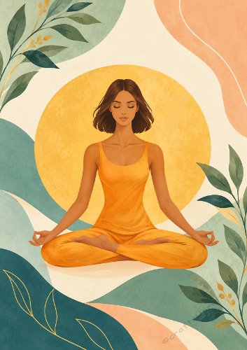 Yoga Meditation Card