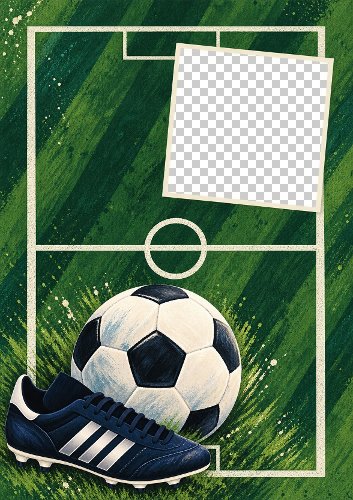 Football Aperture Photo Card
