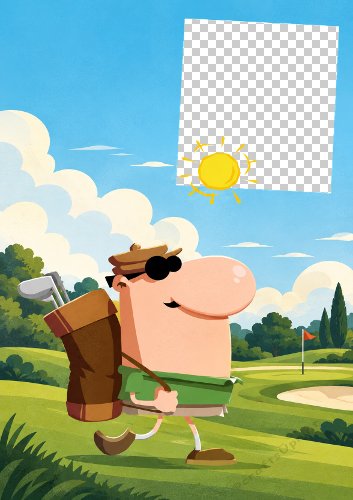Golfer Aperture Card