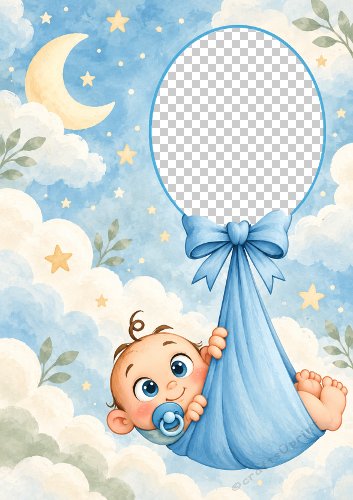 New Baby Son Aperture Card