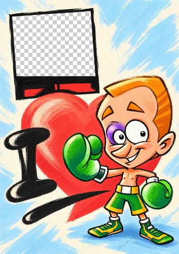 I Love Boxing Card
