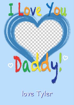 I Love You Daddy Aperture Card