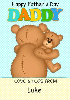 Bear Hug Daddy Card
