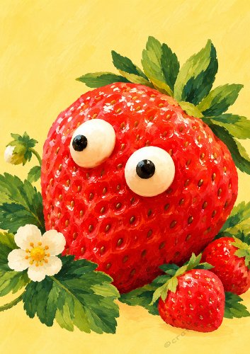 Mad Strawberry Card