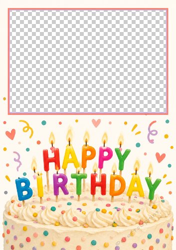 Birthday Candles Aperture Card